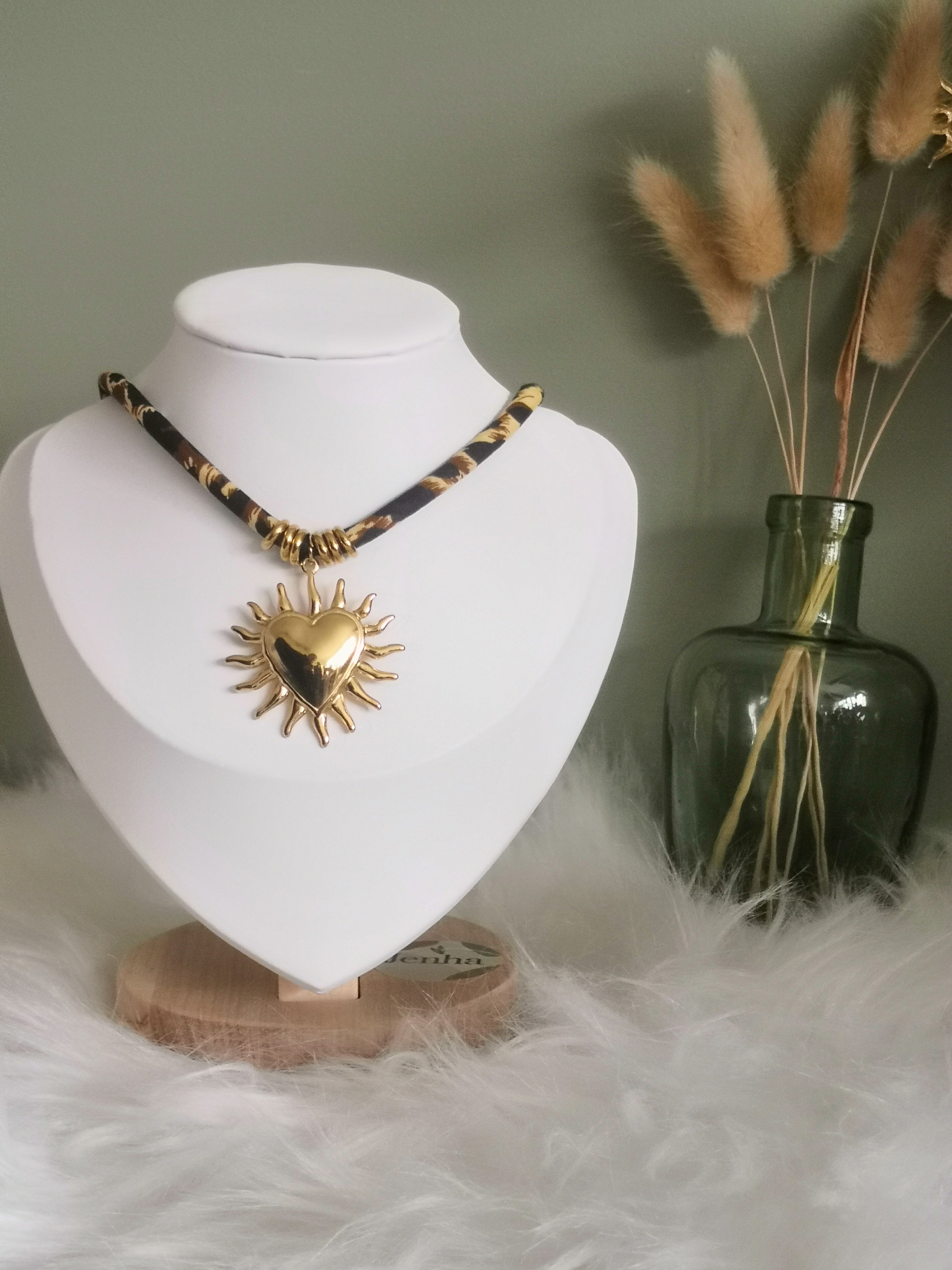 Collier Cœur Soleil