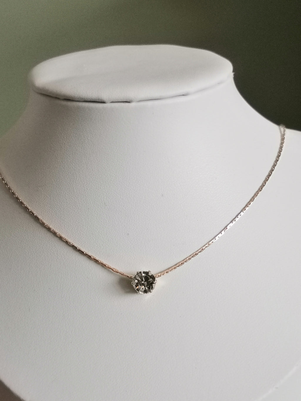 Collier Zirconium – Acier Inoxydable Doré (45 cm)