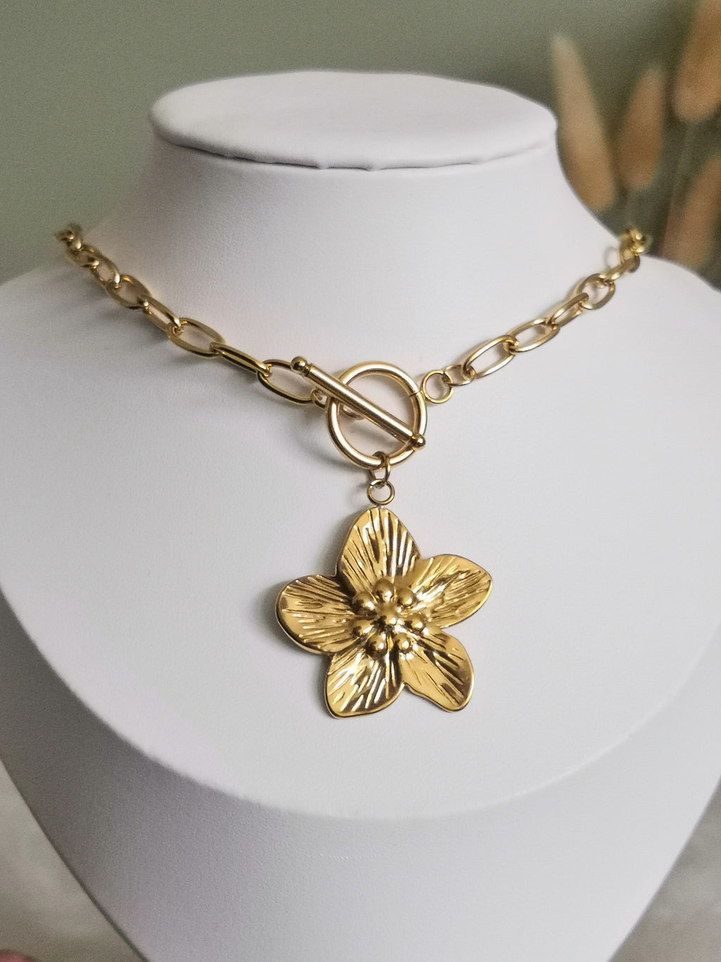 Collier Fleur Cerisier