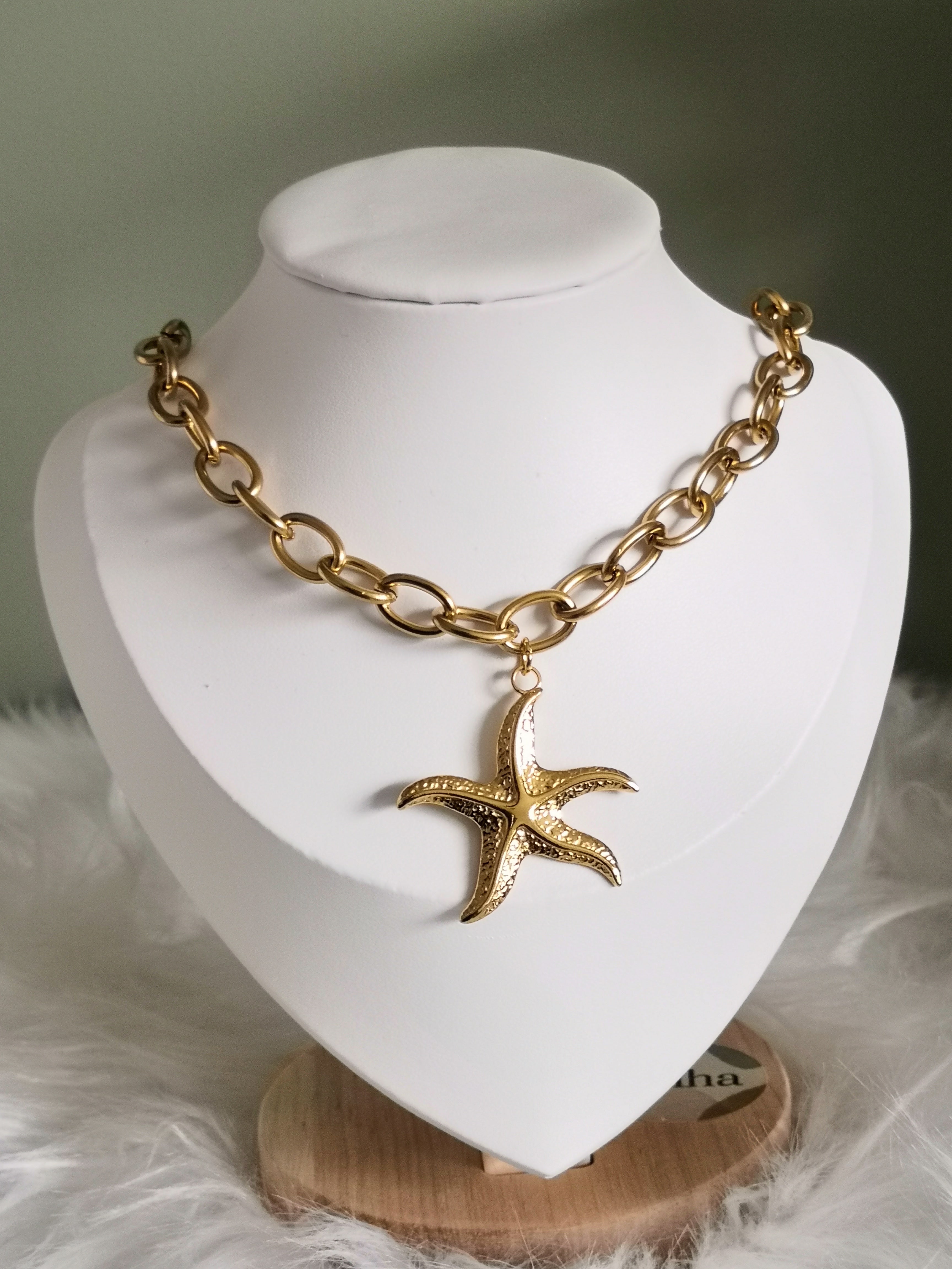 Collier grosses mailles