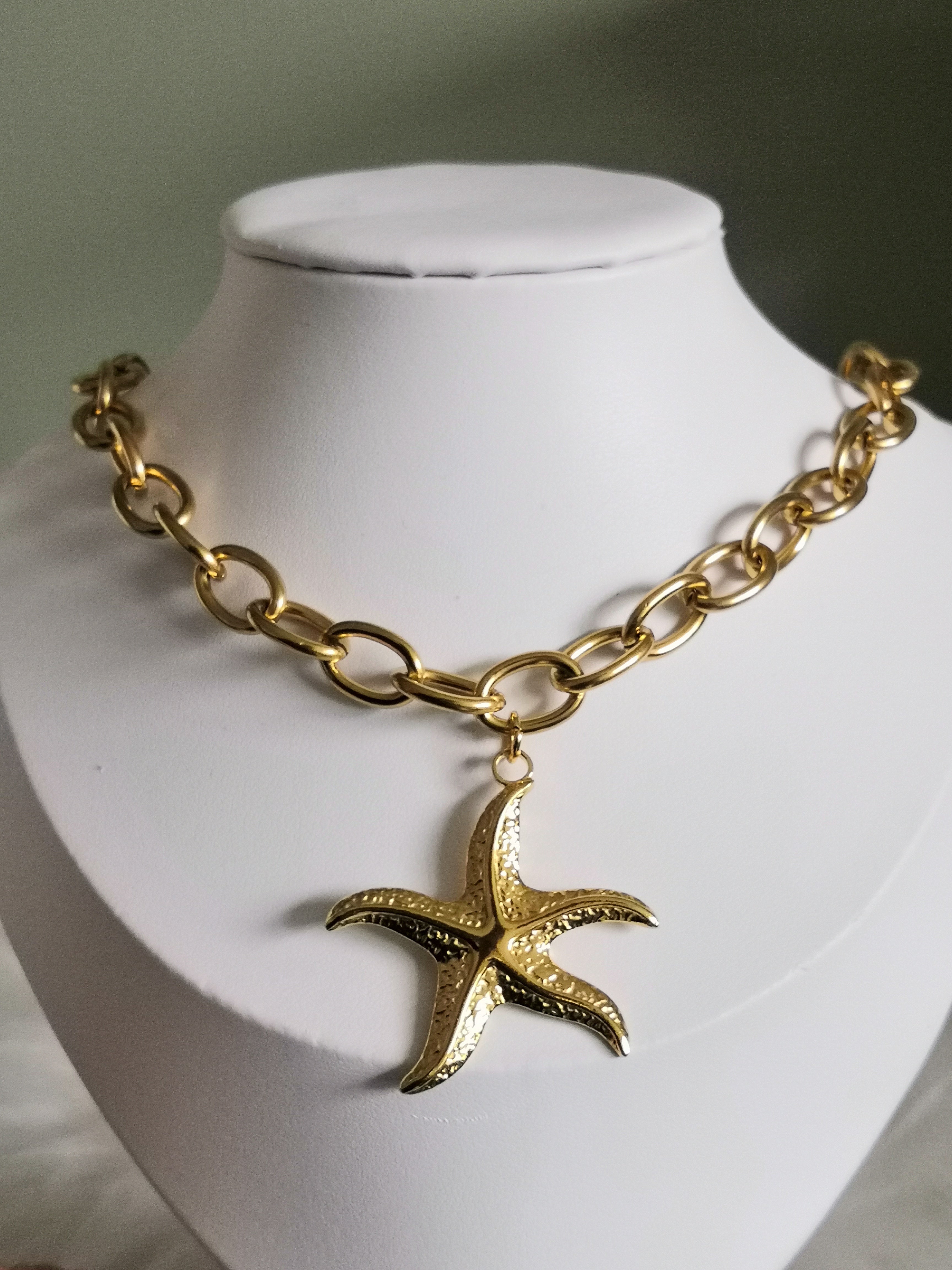 Collier grosses mailles