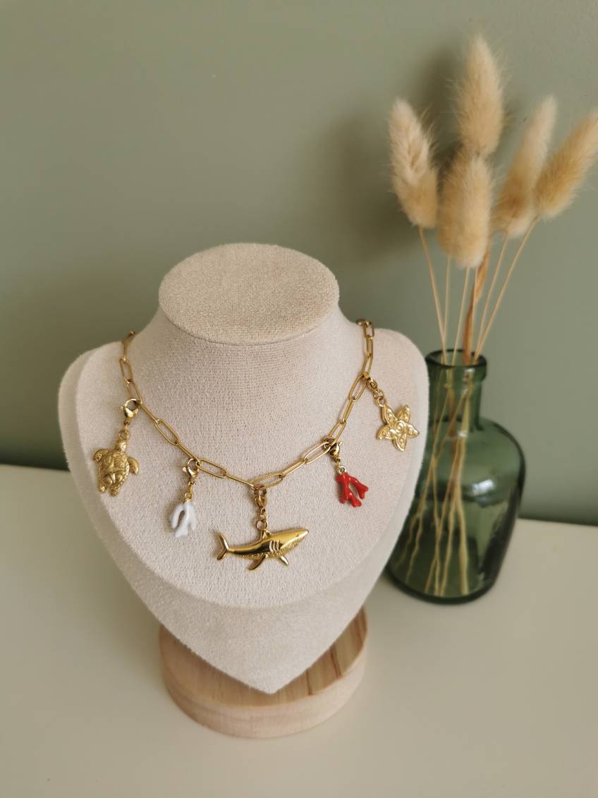 Collier 5 charms