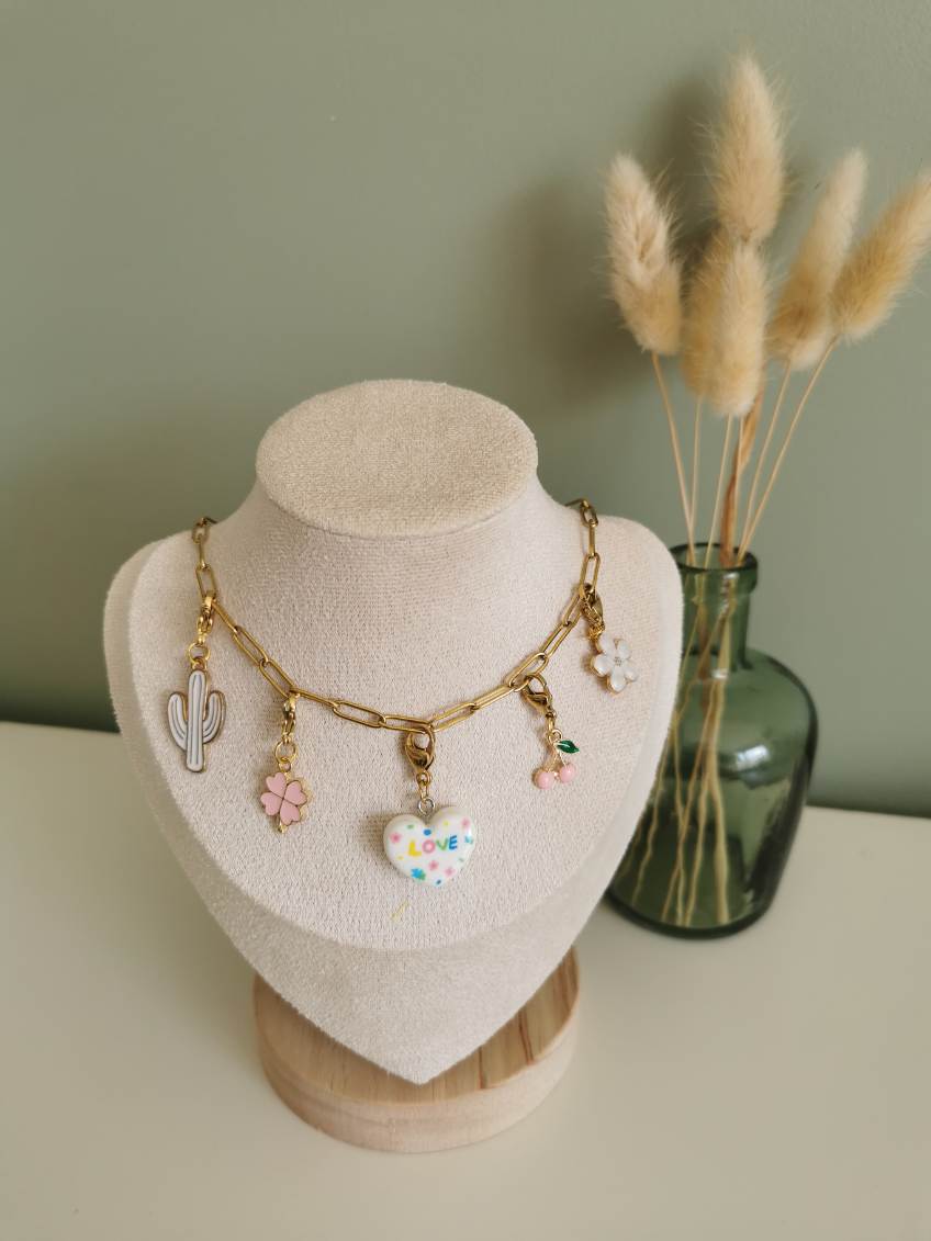 Collier 5 charms