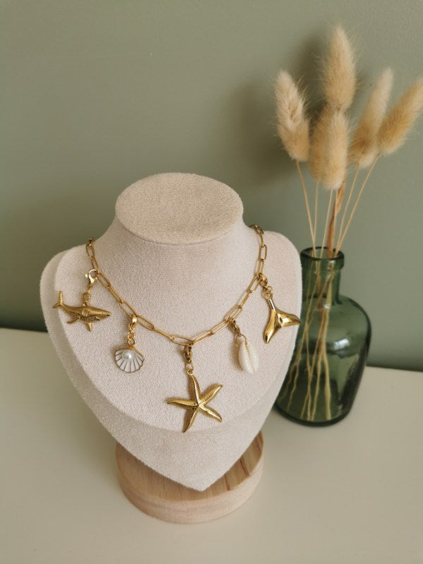 Collier 5 charms