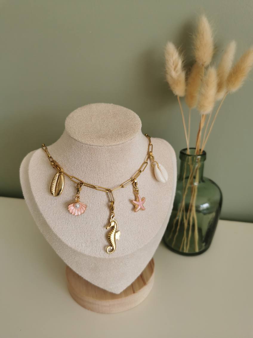 Collier 5 charms