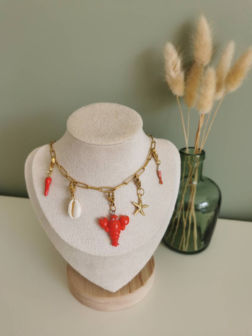 Collier 5 charms