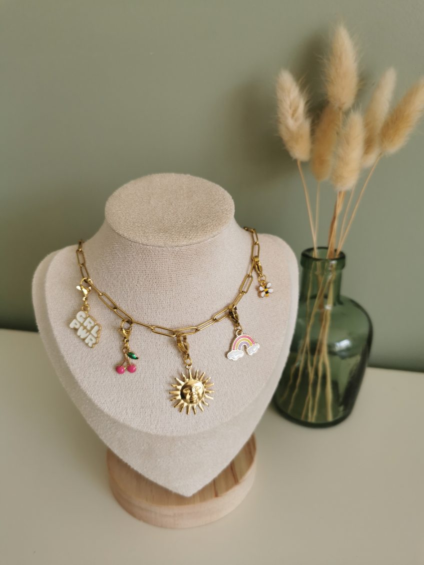 Collier 5 charms