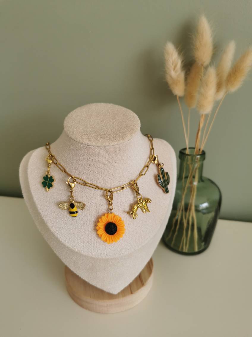 Collier 5 charms
